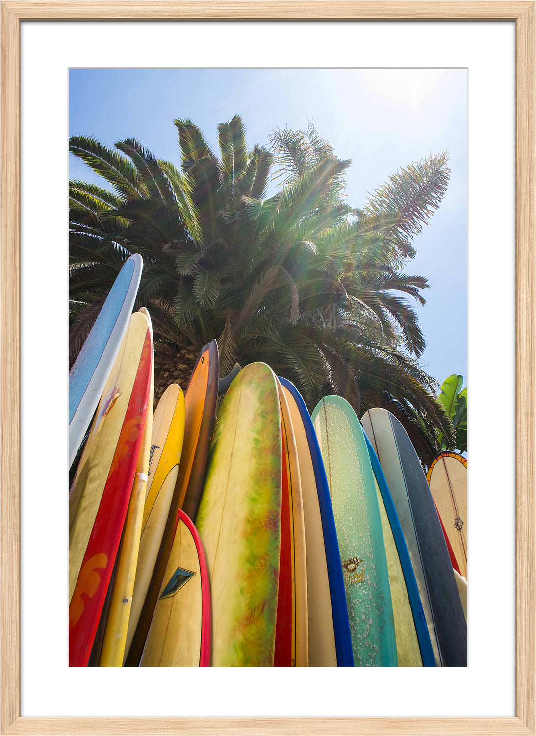 California print wood frame