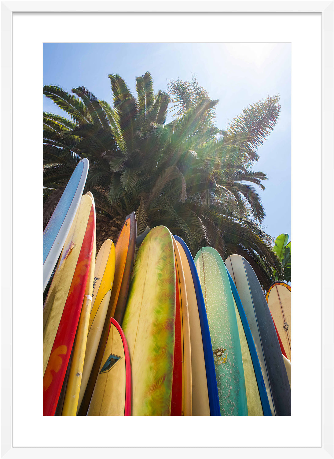 California print white frame