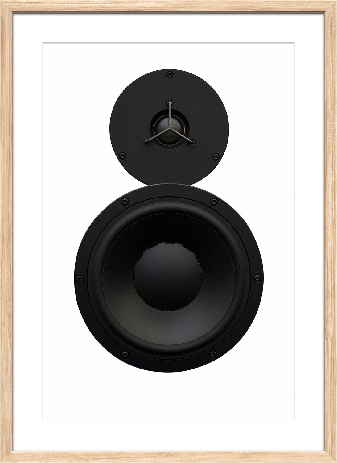 Stereo print wood frame