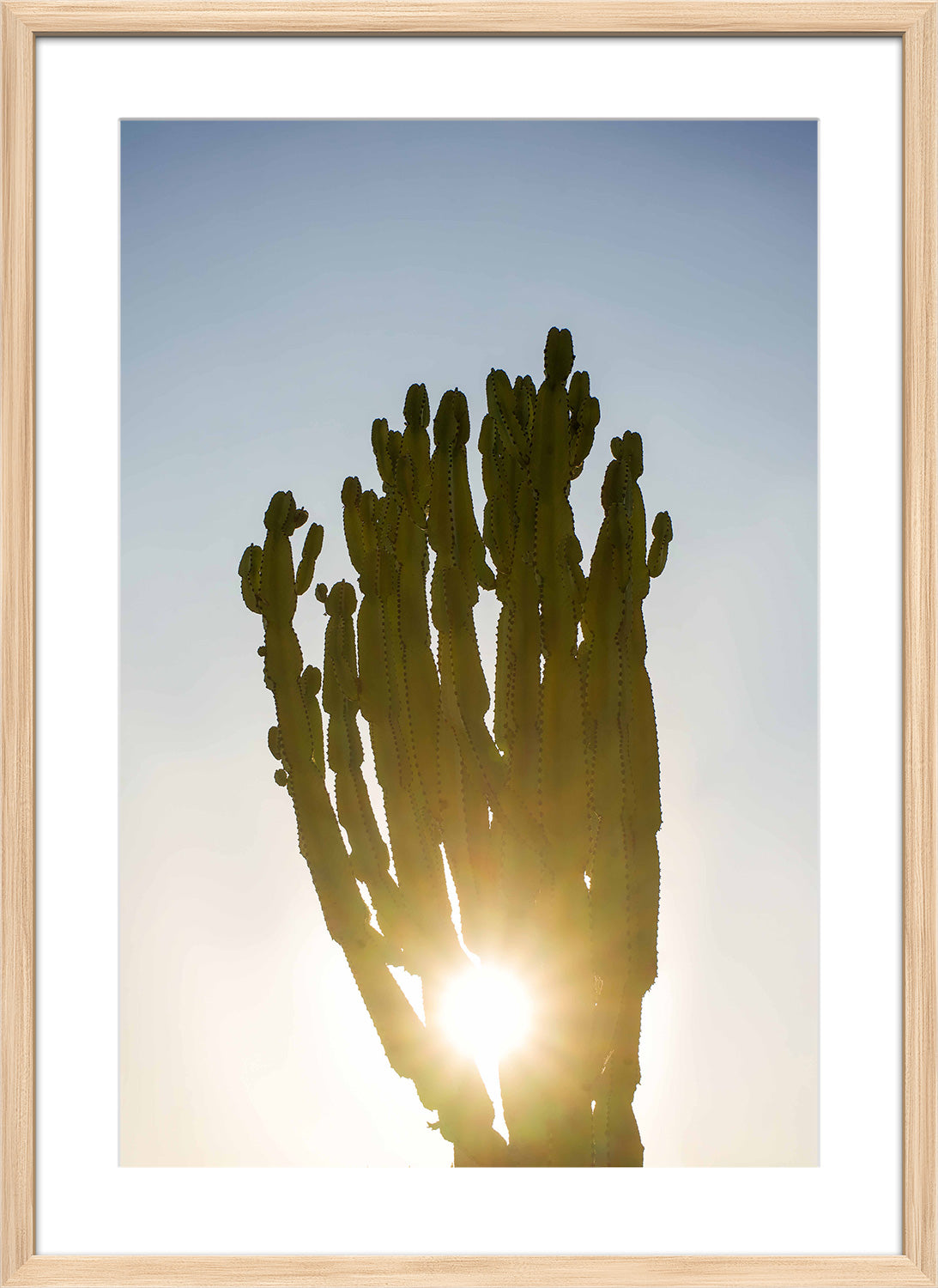 starburst wood frame print