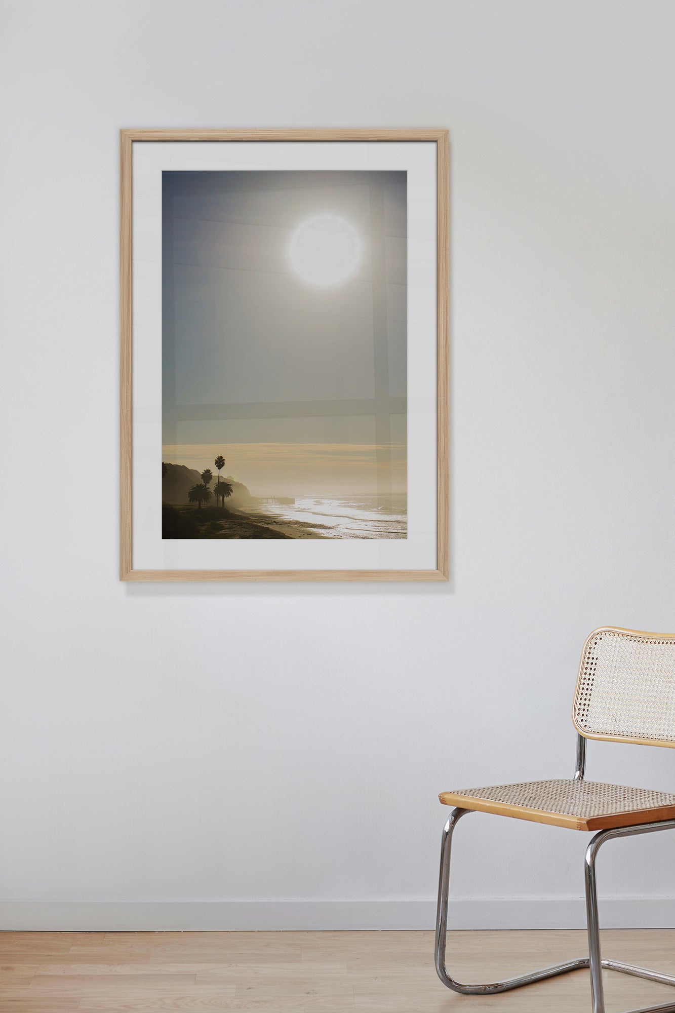 beach print natural frame lifestyle