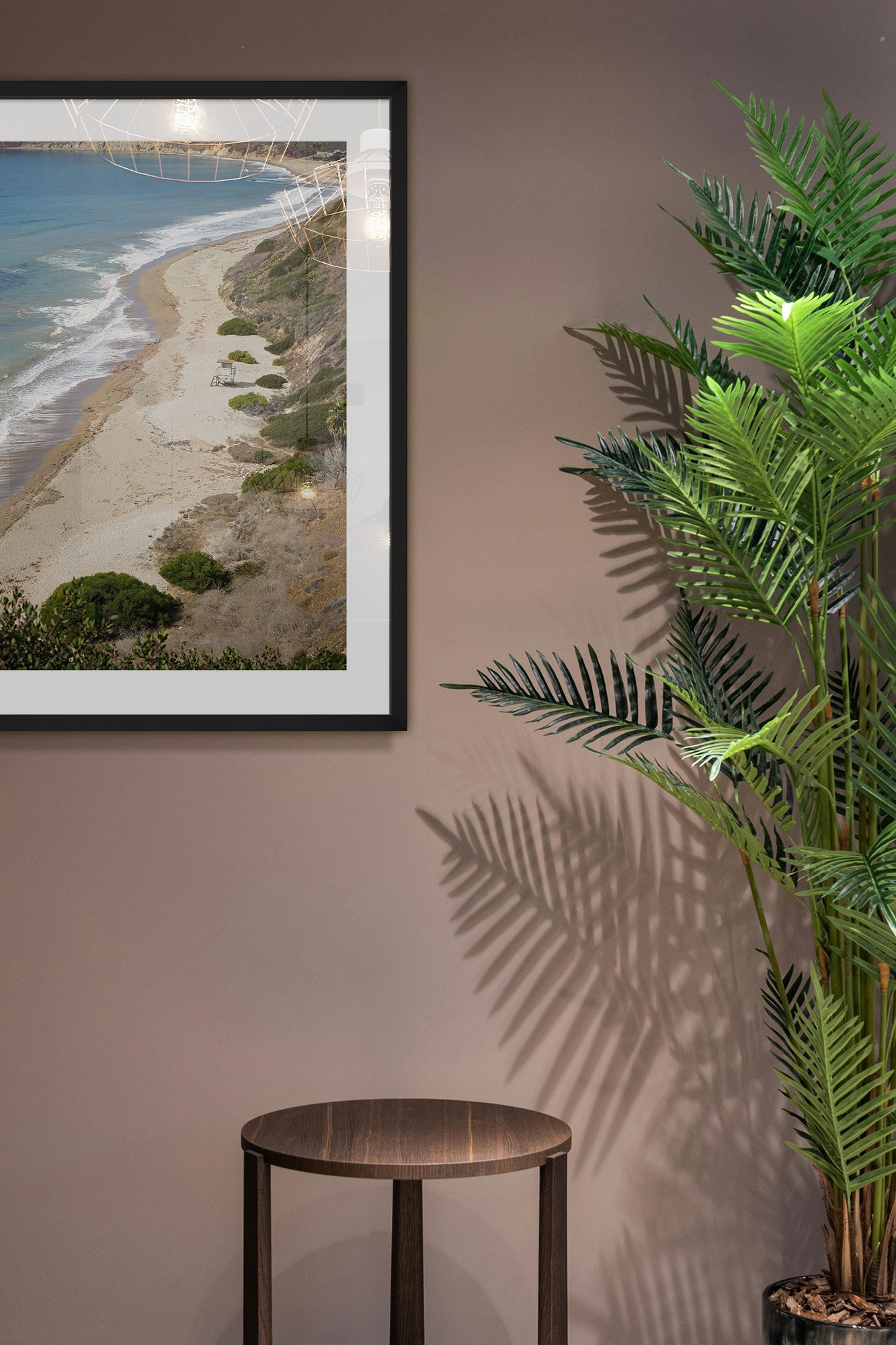 California coast print black frame lifestyle