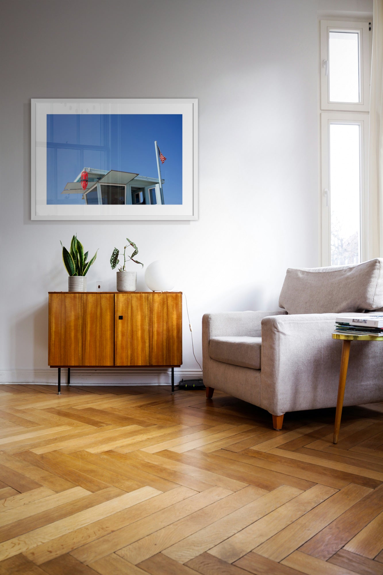 Lifeguard stand lifestyle print