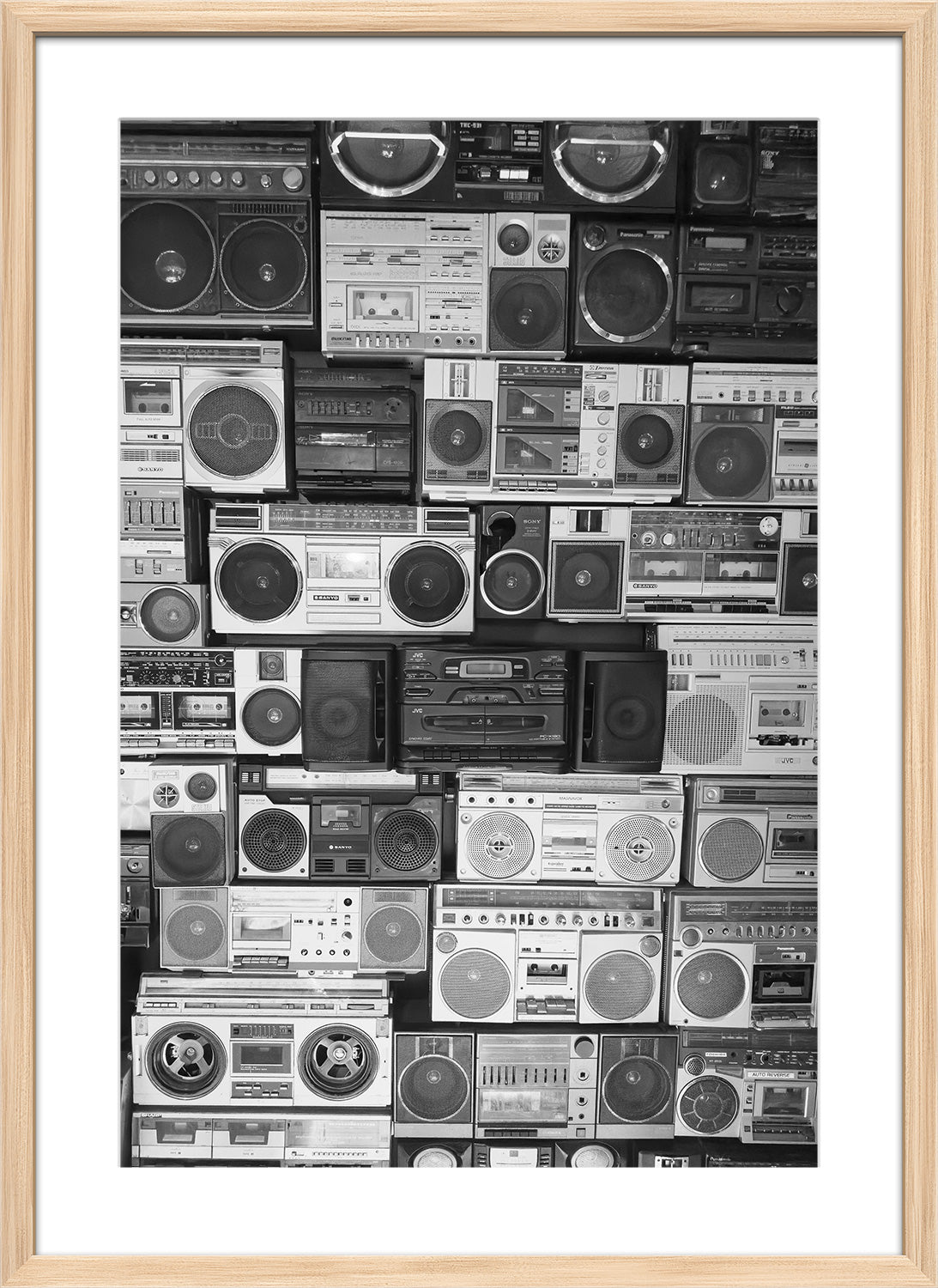 stereo print natural frame