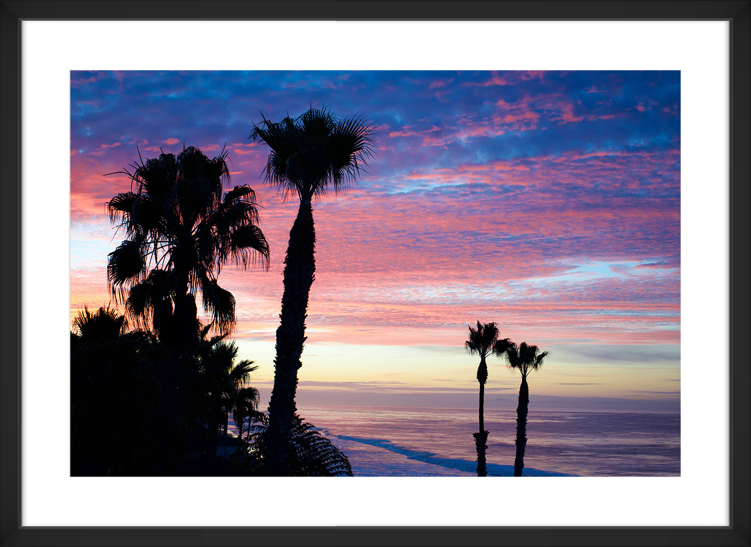 Santa Barbara print black frame
