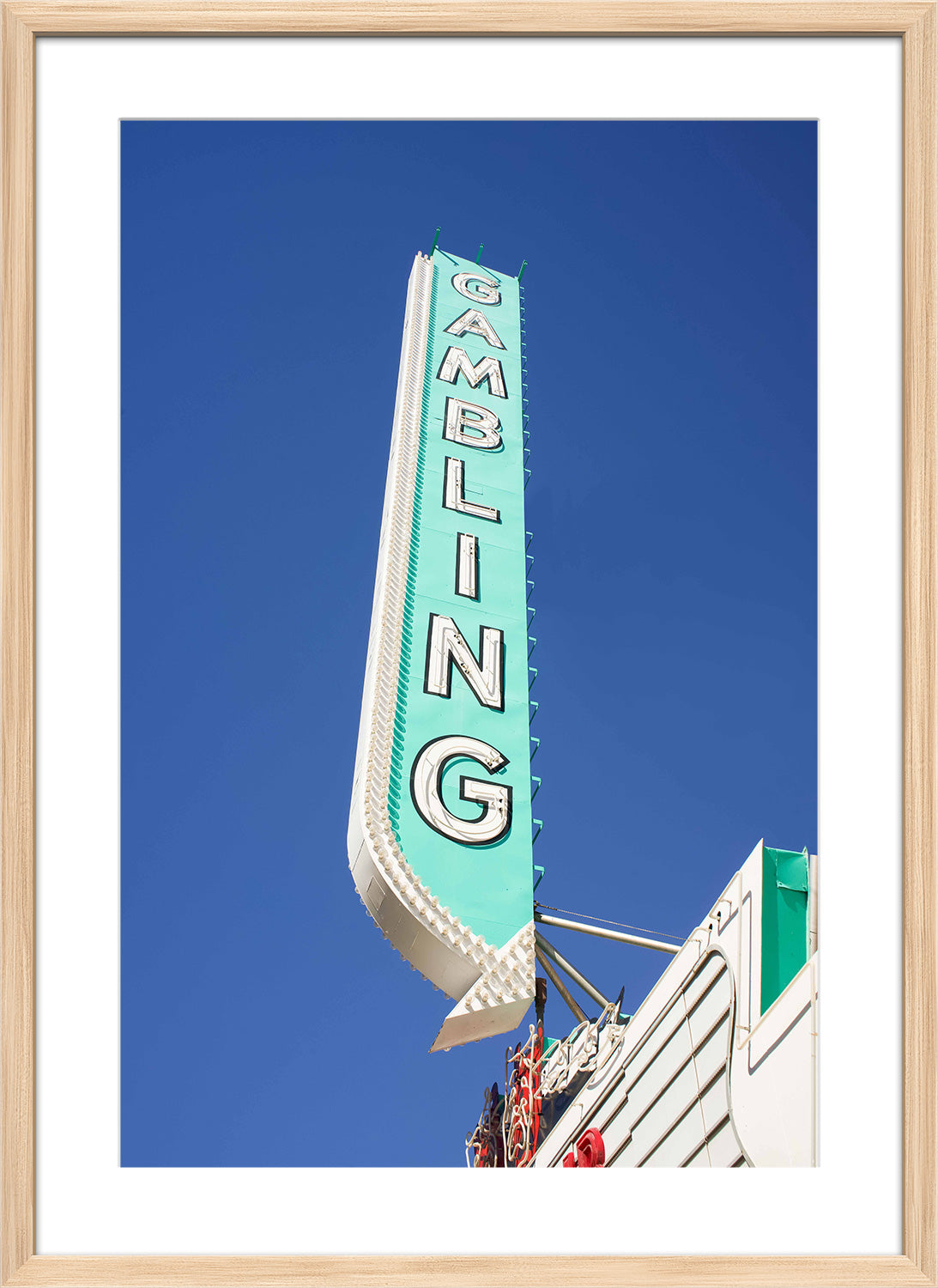 double down sign wood frame