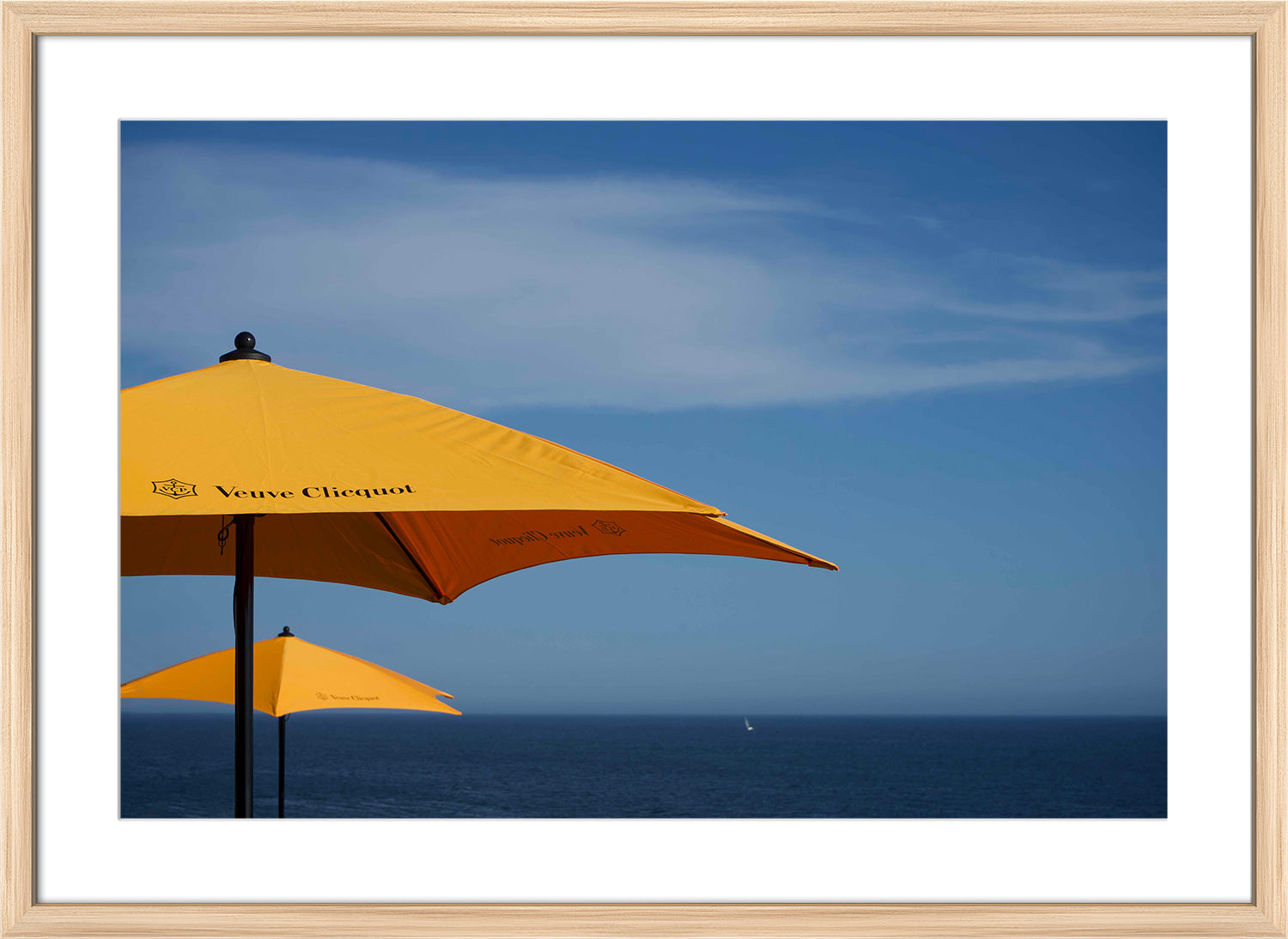 umbrella print wood frame