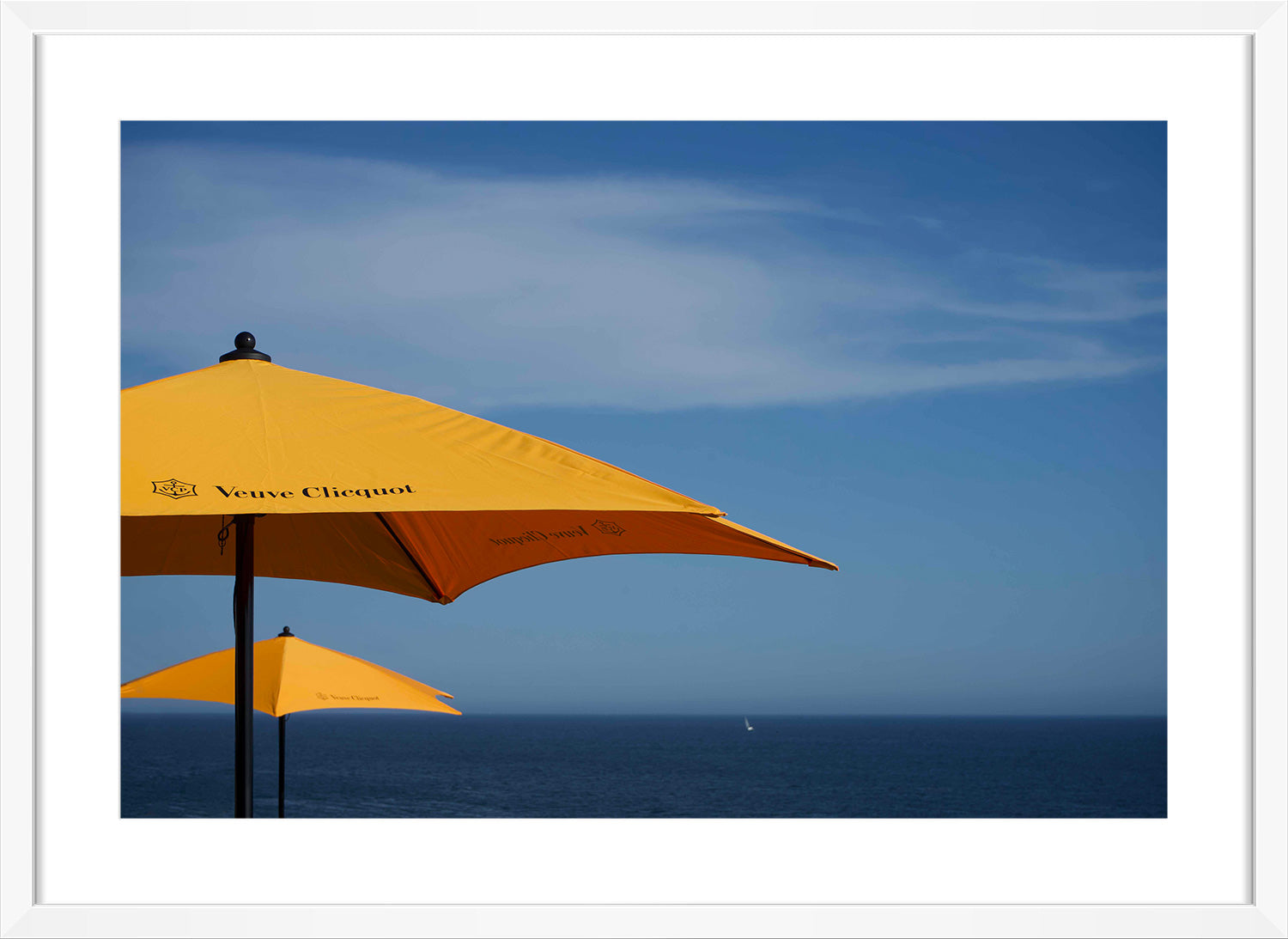 umbrella print white frame