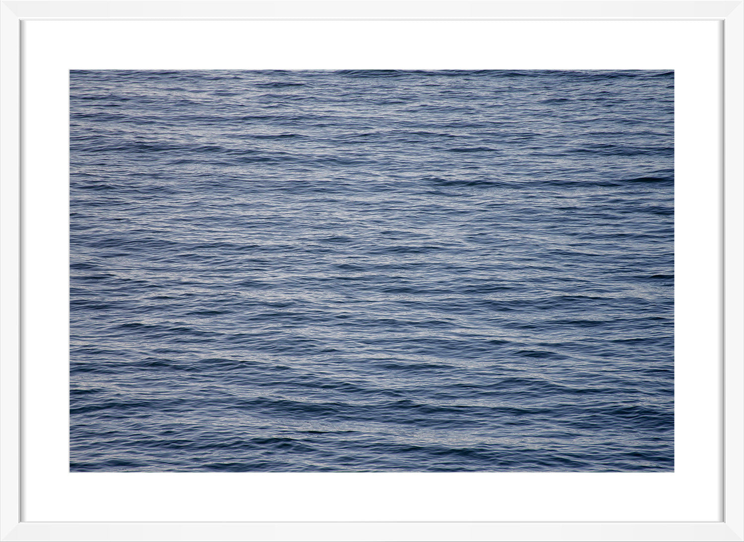 ocean print white frame