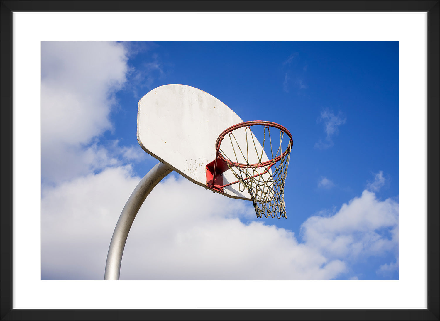 hoop print black frame